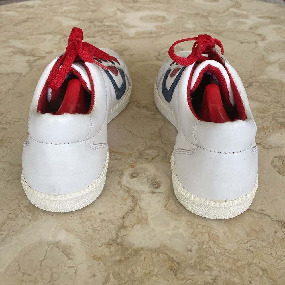 Underground England Leather Red White & Blue Unisex Sneakers RARE - Picture 9 of 13